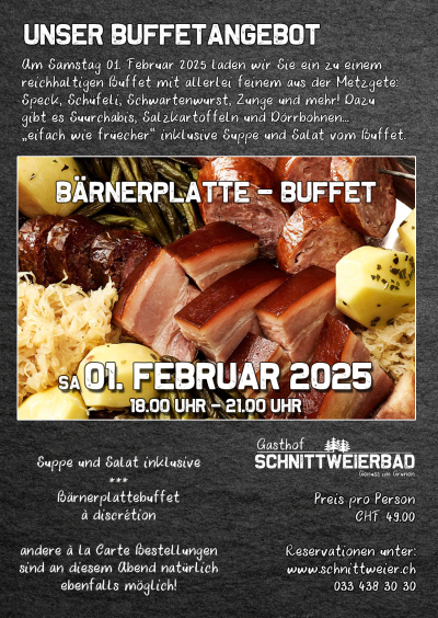 Bärnerplatte - Buffet