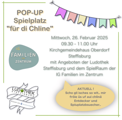 POP UP Spielplatz 'für die Chline'