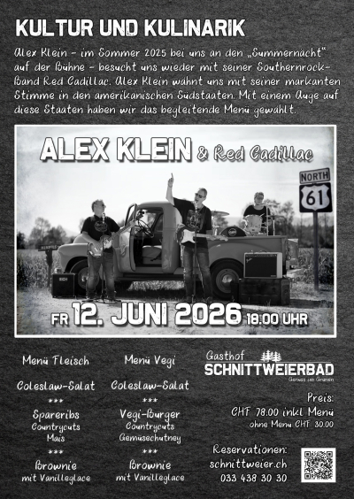 Alex Klein and red Cadillac - Southernrock - Livemusik Alex Klein and red Cadillac - Southernrock - Livemusik
