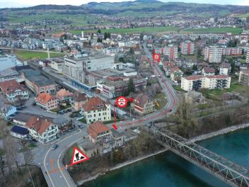 Bauarbeiten in der Schwäbisstrasse