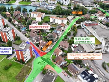 Schwäbisstrasse Süd ab 20. September 2024 wieder befahrbar